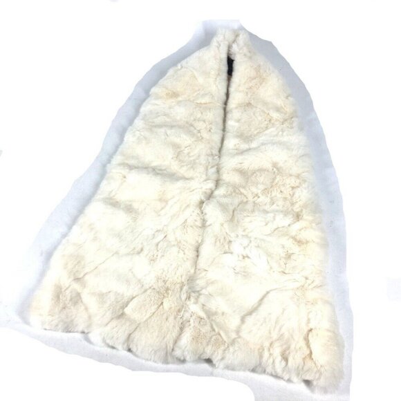 CHANEL fur Tippet Accessories Fur Scarf fur White - Picture 1 of 9